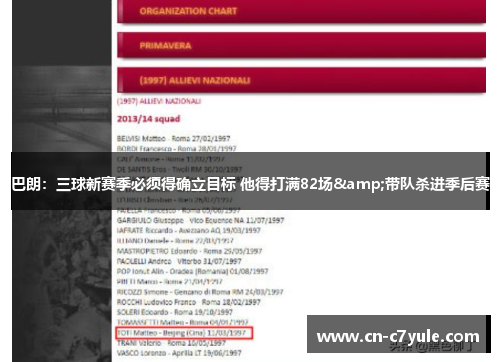 巴朗：三球新赛季必须得确立目标 他得打满82场&带队杀进季后赛